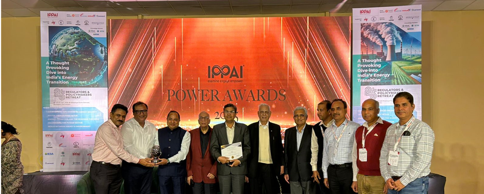 बीबीएमबी को वर्ष 2023-24 के दौरान विद्युत उत्पादन में उत्कृष्ट प्रदर्शन के लिए आईपीपीएआई द्वारा कर्नाटक के बेलगाम में दिनांक 11 जनवरी 2025 में आयोजित 25वें रेगुलेटर्स एंड पॉलिसी मेकर्स रिट्रीट में 